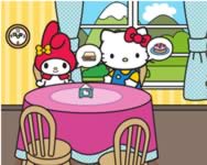 Hello Kitty and friends restaurant kiszolgálós HTML5 játék