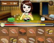 Sushi challenge kiszolgálós HTML5 játék